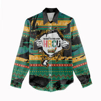 Rooting For Every HBCU Women Casual Shirt Pan African Kente Pattern - History And Knowledge Torch