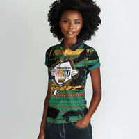 Rooting For Every HBCU Women Polo Shirt Pan African Kente Pattern - History And Knowledge Torch