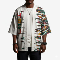 Historically Black Colleges Universities HBCU Kimono Pan African Colors Tribal Pattern Typography