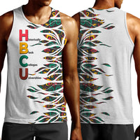 Historically Black Colleges Universities HBCU Men Tank Top Pan African Colors Tribal Pattern Typography