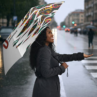 Historically Black Colleges Universities HBCU Umbrella Pan African Colors Tribal Pattern Typography