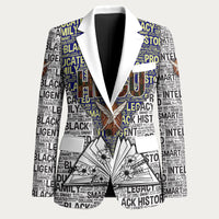 HBCU Black History Legacy Blazer Word Cloud African Shield Knowledge Book