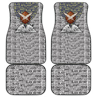 HBCU Black History Legacy Car Mats Word Cloud African Shield Knowledge Book