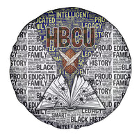 HBCU Black History Legacy Spare Tire Cover Word Cloud African Shield Knowledge Book