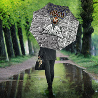 HBCU Black History Legacy Umbrella Word Cloud African Shield Knowledge Book