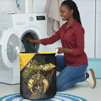 Nobles Shriners Pharaoh Laundry Basket Egyptian Pharaoh King Tut Art With Gold Scimitar Emblem