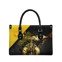 Nobles Shriners Pharaoh Leather Bag Egyptian Pharaoh King Tut Art With Gold Scimitar Emblem
