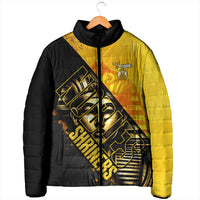 Nobles Shriners Pharaoh Padded Jacket Egyptian Pharaoh King Tut Art With Gold Scimitar Emblem