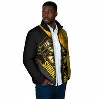 Nobles Shriners Pharaoh Padded Jacket Egyptian Pharaoh King Tut Art With Gold Scimitar Emblem