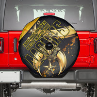 Nobles Shriners Pharaoh Spare Tire Cover Egyptian Pharaoh King Tut Art With Gold Scimitar Emblem