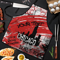 Personalized Chicago City Skyline Apron Urban Graffiti Street Art - Second City Windy City