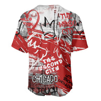 Personalized Chicago City Skyline Baseball Jersey Urban Graffiti Street Art - Second City Windy City