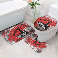 Personalized Chicago City Skyline Bathroom Set Urban Graffiti Street Art - Second City Windy City