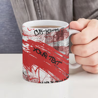 Personalized Chicago City Skyline Ceramic Mug Urban Graffiti Street Art - Second City Windy City