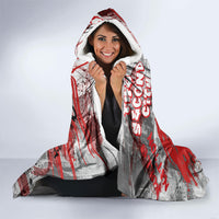 Personalized Chicago City Skyline Hooded Blanket Urban Graffiti Street Art - Second City Windy City