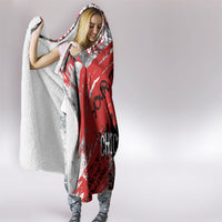 Personalized Chicago City Skyline Hooded Blanket Urban Graffiti Street Art - Second City Windy City