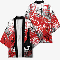 Personalized Chicago City Skyline Kimono Urban Graffiti Street Art - Second City Windy City