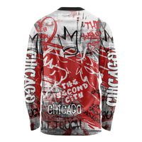 Personalized Chicago City Skyline Long Sleeve Shirt Urban Graffiti Street Art - Second City Windy City