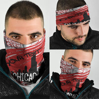 Personalized Chicago City Skyline Neck Gaiter Urban Graffiti Street Art - Second City Windy City