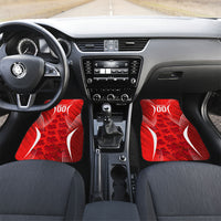 Personalized Canada Soccer Moose Goal Car Mats Red Maple Leaf Football Mascot