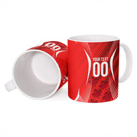 Personalized Canada Soccer Moose Goal Ceramic Mug Red Maple Leaf Football Mascot