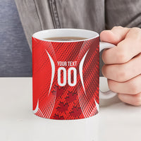 Personalized Canada Soccer Moose Goal Ceramic Mug Red Maple Leaf Football Mascot