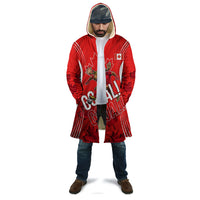 Personalized Canada Soccer Moose Goal Cloak Red Maple Leaf Football Mascot