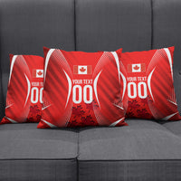 Personalized Canada Soccer Moose Goal Pillow Cover Red Maple Leaf Football Mascot