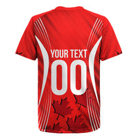 Personalized Canada Soccer Moose Goal Rugby Jersey Red Maple Leaf Football Mascot