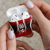Custom Canada Soccer Player AirPods Case Go Canada Maple Leaf