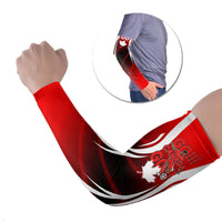 Custom Canada Soccer Player Arm Sleeves Go Canada Maple Leaf