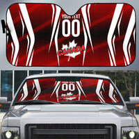 Custom Canada Soccer Player Auto Sun Shade Go Canada Maple Leaf