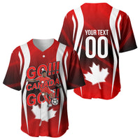 Custom Canada Soccer Player Baseball Jersey Go Canada Maple Leaf