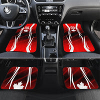 Custom Canada Soccer Player Car Mats Go Canada Maple Leaf
