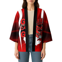 Custom Canada Soccer Player Kimono Go Canada Maple Leaf