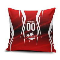 Custom Canada Soccer Player Pillow Cover Go Canada Maple Leaf