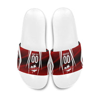 Custom Canada Soccer Player Slide Sandals Go Canada Maple Leaf