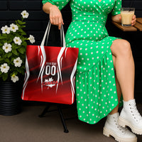 Custom Canada Soccer Player Tote Bag Go Canada Maple Leaf