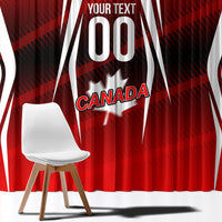 Custom Canada Soccer Player Window Curtain Go Canada Maple Leaf