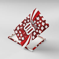 Personalized Canada Football Canvas Wall Art Maple Leaf Pattern - Moose Soccer Mascot