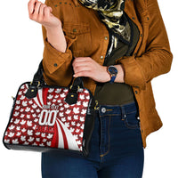 Personalized Canada Football Shoulder Handbag Maple Leaf Pattern - Moose Soccer Mascot