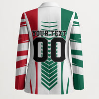 Personalized Mexico Football Blazer Mexican Flag Jaguar Mascot Soccer Ball