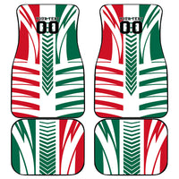 Personalized Mexico Football Car Mats Mexican Flag Jaguar Mascot Soccer Ball