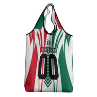 Personalized Mexico Football Grocery Bag Mexican Flag Jaguar Mascot Soccer Ball