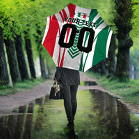 Personalized Mexico Football Umbrella Mexican Flag Jaguar Mascot Soccer Ball