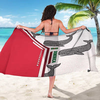 Dominica Flag Sarong Tribal Turtle Pattern Red and White with Island Stars Design - Wonder Print Shop