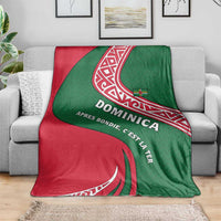Dominica Blanket with Sisserou Parrot and Tribal Pattern Design - Wonder Print Shop