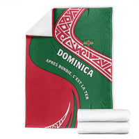 Dominica Blanket with Sisserou Parrot and Tribal Pattern Design - Wonder Print Shop