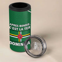 Dominica 4 in 1 Can Cooler Tumbler with Sisserou Parrot and Tribal Pattern Design - Wonder Print Shop