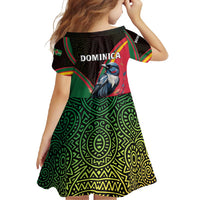 Dominica Family Matching Mermaid Dress and Hawaiian Shirt with Sisserou Parrot and Tribal Pattern Design - Wonder Print Shop